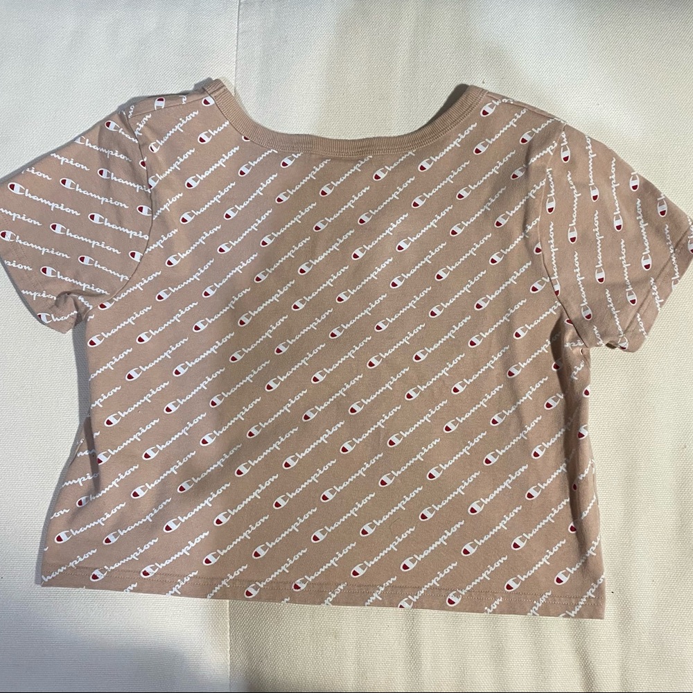 Champion Cropped Tee, All Over Logo - Picture 2 of 5